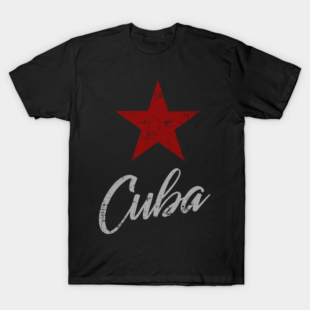 Cuba - star design - vintage T-Shirt by verde